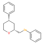 2H-Pyran, tetrahydro-4-phenyl-2-[(phenylseleno)methyl]-, (2R,4S)-