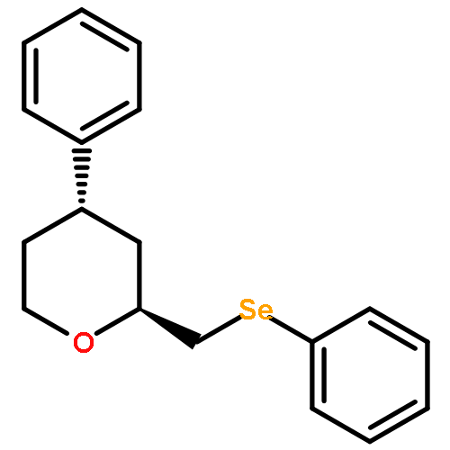 2H-PYRAN, TETRAHYDRO-4-PHENYL-2-[(PHENYLSELENO)METHYL]-, (2S,4S)-