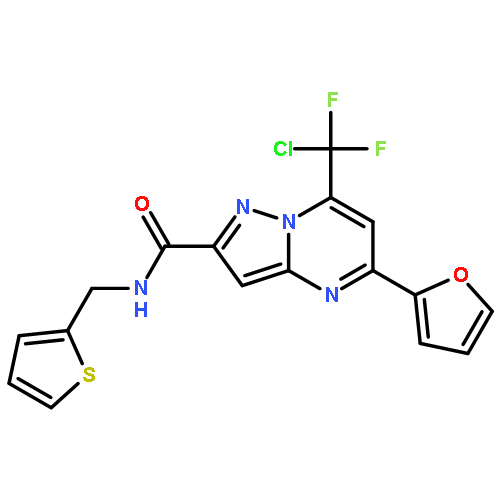 7-(Chlorodifluoromethyl)-5-(2-furanyl)-N-(2-thienylmethyl)pyrazolo[1,5-a]pyrimidine-2-carboxamide