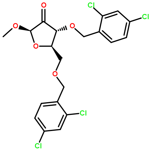 1-O-Methyl-3,5-bis-O-[(2,4-dichlorophenyl)methyl]-alpha-D-erthro-pentofuranoside-2-ulose