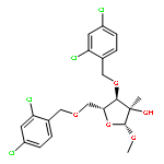 1-O-Methyl-3,5-bis-O-[(2,4-dichlorophenyl)methyl]-2-C-methyl-alpha-D-ribofuranoside