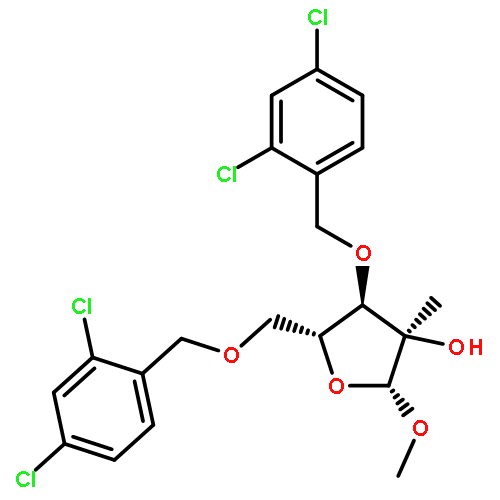 1-O-Methyl-3,5-bis-O-[(2,4-dichlorophenyl)methyl]-2-C-methyl-alpha-D-ribofuranoside