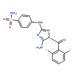 4-((5-Amino-1-(2,6-difluorobenzoyl)-1H-1,2,4-triazol-3-yl)amino)benzenesulfonamide