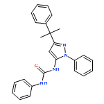 Urea, N-[3-(1-methyl-1-phenylethyl)-1-phenyl-1H-pyrazol-5-yl]-N'-phenyl-