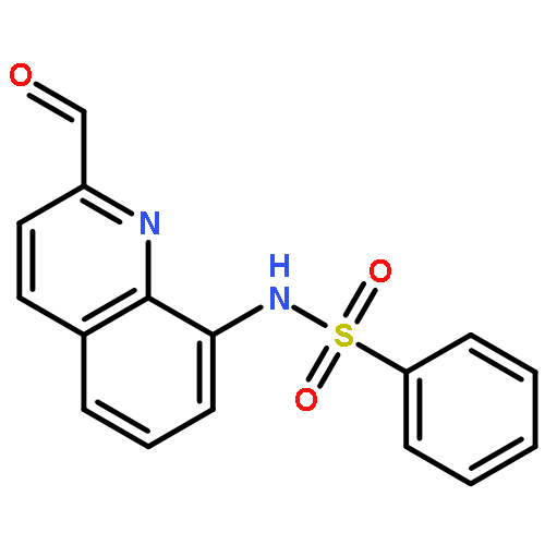 Benzenesulfonamide, N-(2-formyl-8-quinolinyl)-