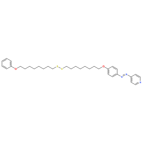 PYRIDINE, 4-[[4-[[8-[(8-PHENOXYOCTYL)DITHIO]OCTYL]OXY]PHENYL]AZO]-