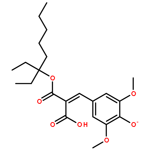 Propanedioic acid,2-[(4-hydroxy-3,5-dimethoxyphenyl)methylene]-, 1,3-bis(2-ethylhexyl) ester