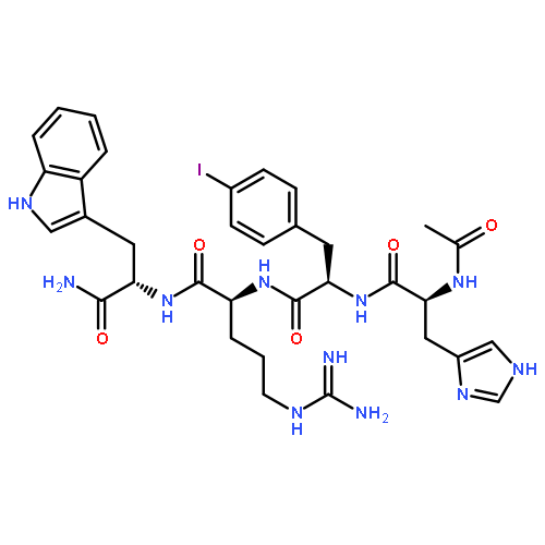 L-Tryptophanamide, N-acetyl-L-histidyl-4-iodo-D-phenylalanyl-L-arginyl-