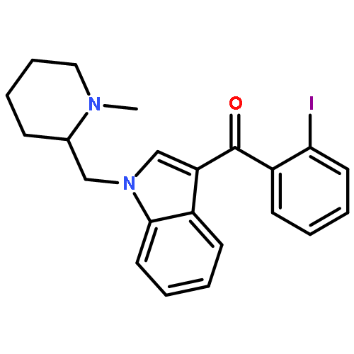 (R)-(2-iodophenyl)(1-((1-methylpiperidin-2-yl)methyl)-1H-indol-3-yl)methanone
