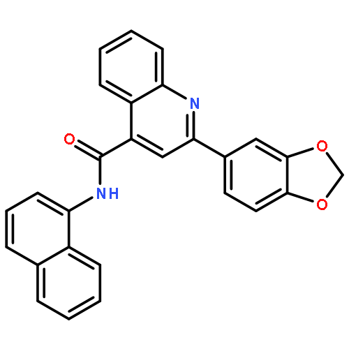 2-(1,3-benzodioxol-5-yl)-N-(1-naphthyl)-4-quinolinecarboxamide