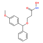 Propanamide, N-hydroxy-3-[(4-methoxyphenyl)phenylmethoxy]-