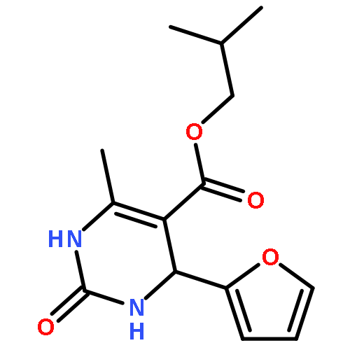 5-Pyrimidinecarboxylicacid, 4-(2-furanyl)-1,2,3,4-tetrahydro-6-methyl-2-oxo-, 2-methylpropyl ester