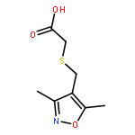 2-[(3,5-dimethyl-1,2-oxazol-4-yl)methylsulfanyl]acetic Acid