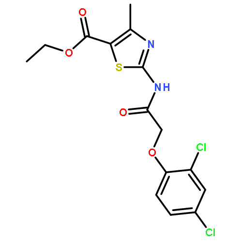 <br>ethyl 2-{[(2,4-dichlorophenoxy)acetyl]amino}-4-methyl-1,3-thiazole-5-carbox ylate