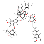 pelargonidin 3-O-[6-O-(E)-p-coumaroyl-2-O-(6-(E)-caffeoyl-beta-D-glucopyranosyl)-beta-D-glucopyranoside]-5-O-beta-D-glucopyranoside