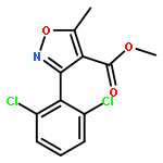 4-Isoxazolecarboxylicacid, 3-(2,6-dichlorophenyl)-5-methyl-, methyl ester