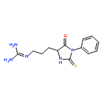 2-[3-(5-oxo-1-phenyl-2-thioxoimidazolidin-4-yl)propyl]guanidine