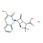 4-Thia-1-azabicyclo[3.2.0]heptane-2-carboxylicacid,6-[[(2Z)-3-(2-chlorophenyl)-2-(methylthio)-1-oxo-2-propen-1-yl]amino]-3,3-dimethyl-7-oxo-,sodium salt (1:1), (2S,5R,6R)-