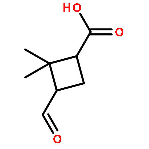 CYCLOBUTANECARBOXYLIC ACID, 3-FORMYL-2,2-DIMETHYL-