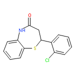 1,5-Benzothiazepin-4(5H)-one, 2-(2-chlorophenyl)-2,3-dihydro-