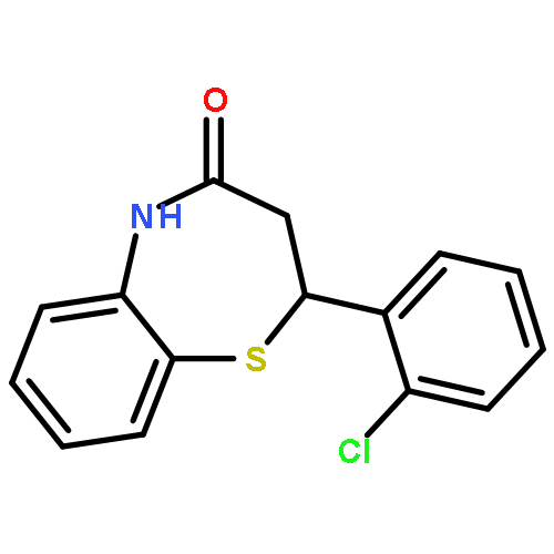 1,5-Benzothiazepin-4(5H)-one, 2-(2-chlorophenyl)-2,3-dihydro-