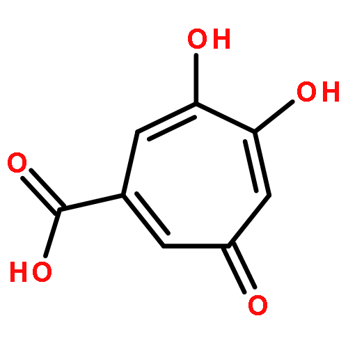 5,6-dihydroxy-3-oxocyclohepta-1,4,6-triene-1-carboxylic acid