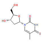 2,4(1H,3H)-Pyrimidinedione,1-(2-deoxy-a-D-erythro-pentofuranosyl)-5-methyl-