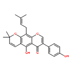 2H,6H-Benzo[1,2-b:5,4-b']dipyran-6-one,5-hydroxy-7-(4-hydroxyphenyl)-2,2-dimethyl-10-(3-methyl-2-buten-1-yl)-