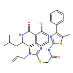 2-chloro-N-{3-methyl-1-[5-({2-[(5-methyl-4-phenyl-1,3-thiazol-2-yl)amino]-2-oxoethyl}sulfanyl)-4-prop-2-en-1-yl-4H-1,2,4-triazol-3-yl]butyl}benzamide