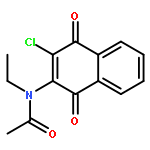 N-(3-chloro-1,4-dioxo-1,4-dihydronaphthalen-2-yl)-N-ethylacetamide