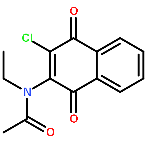 N-(3-chloro-1,4-dioxo-1,4-dihydronaphthalen-2-yl)-N-ethylacetamide