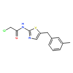 2-chloro-N-[5-(3-methylbenzyl)-1,3-thiazol-2-yl]acetamide