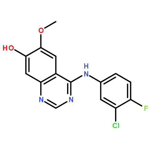 7-QUINAZOLINOL, 4-[(3-CHLORO-4-FLUOROPHENYL)AMINO]-6-METHOXY-