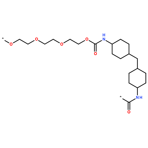 Poly(oxy-1,2-ethanediyloxy-1,2-ethanediyloxy-1,2-ethanediyloxycarbony
limino-1,4-cyclohexanediylmethylene-1,4-cyclohexanediyliminocarbonyl
)