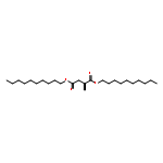 Butanedioic acid, methylene-, didecyl ester