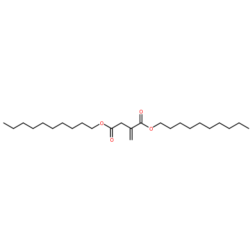 Butanedioic acid, methylene-, didecyl ester