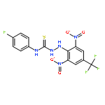 2-[2,6-Dinitro-4-(trifluoromethyl)phenyl]-N-(4-fluorophenyl)hydrazinecarbothioamide