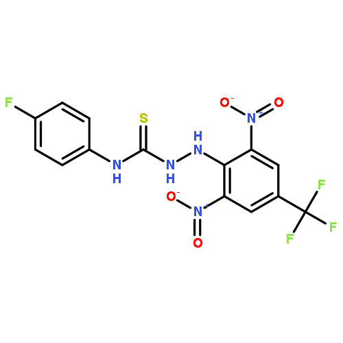 2-[2,6-Dinitro-4-(trifluoromethyl)phenyl]-N-(4-fluorophenyl)hydrazinecarbothioamide