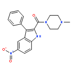 Piperazine, 1-methyl-4-[(5-nitro-3-phenyl-1H-indol-2-yl)carbonyl]-