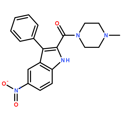 Piperazine, 1-methyl-4-[(5-nitro-3-phenyl-1H-indol-2-yl)carbonyl]-