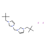 1H-Imidazolium, 1,1'-methylenebis[3-(2,2-dimethylpropyl)-, diiodide