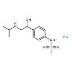 N-{4-[(1S)-1-hydroxy-2-(propan-2-ylamino)ethyl]phenyl}methanesulfonamide hydrochloride (1:1)