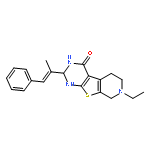 7-ethyl-2-(1-methyl-2-phenylethenyl)-2,3,5,6,7,8-hexahydropyrido[4',3':4,5]thieno[2,3-d]pyrimidin-4(1H)-one