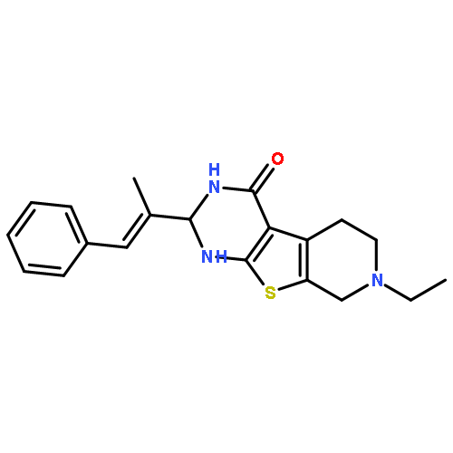 7-ethyl-2-(1-methyl-2-phenylethenyl)-2,3,5,6,7,8-hexahydropyrido[4',3':4,5]thieno[2,3-d]pyrimidin-4(1H)-one