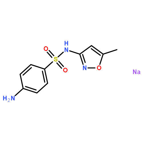 Benzenesulfonamide, 4-amino-N-(5-methyl-3-isoxazolyl)-, sodium salt (1:1)