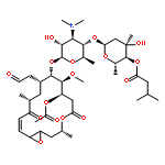 Leucomycin V,9-deoxy-12,13-epoxy-12,13-dihydro-9-oxo-, 3-acetate 4B-(3-methylbutanoate),(12S,13S)-