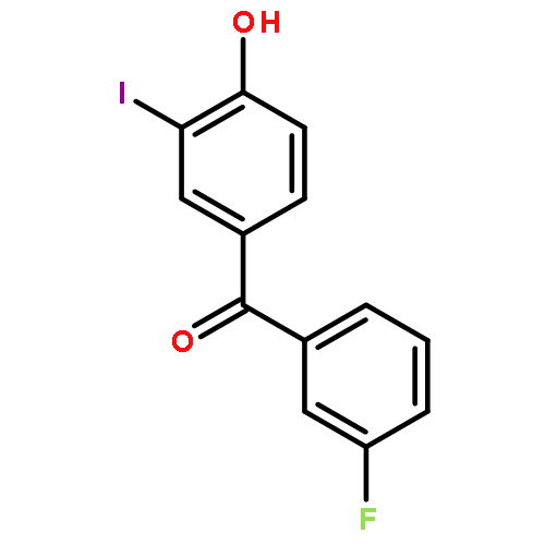 METHANONE, (3-FLUOROPHENYL)(4-HYDROXY-3-IODOPHENYL)-