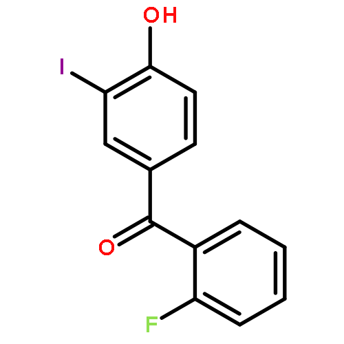 METHANONE, (2-FLUOROPHENYL)(4-HYDROXY-3-IODOPHENYL)-