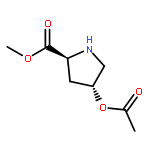 L-Proline, 4-(acetyloxy)-, methyl ester, trans-