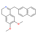 Isoquinoline, 3,4-dihydro-6,7-dimethoxy-1-(2-naphthalenylmethyl)-